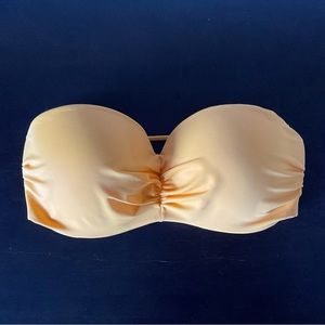 PINK strapless bikini top (brand new)